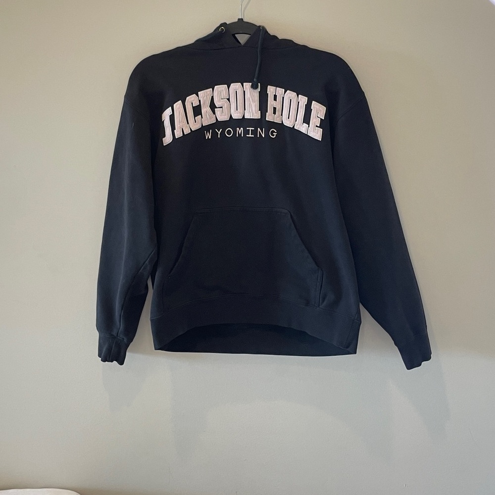 Jackson hole black hoodie
